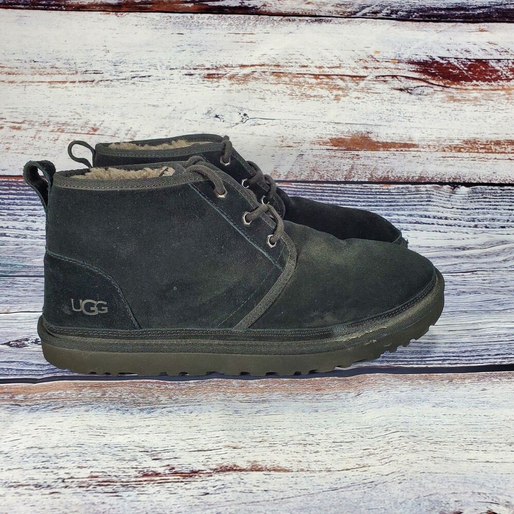 Ugg Neumel Black Suede Ankle Chukka Boots Men's Size 12